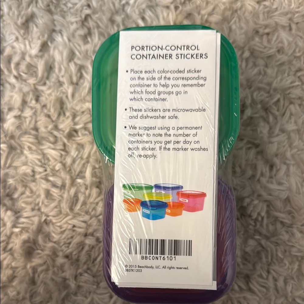 Portion-Control Container Stickers - Picture 1 of 4